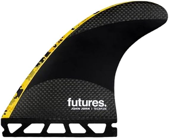 Futures John John Florence Techflex Tri Fin Set - Medium/Digi Yellow