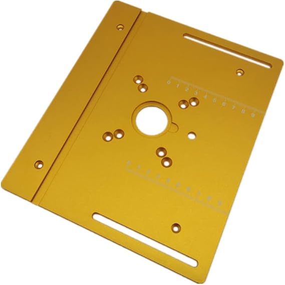 Router Table Insert Plate Aluminum Alloy Wood Milling Flip Board Trimming Machine Engraving Auxiliary Tool Table Saw Woodworking Benches