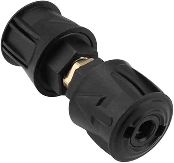M22 14Mm Quick Connect Adapter for Karcher High Pressure Washers, Aluminum Long Lasting Hose Connector, 2-Pack, Black