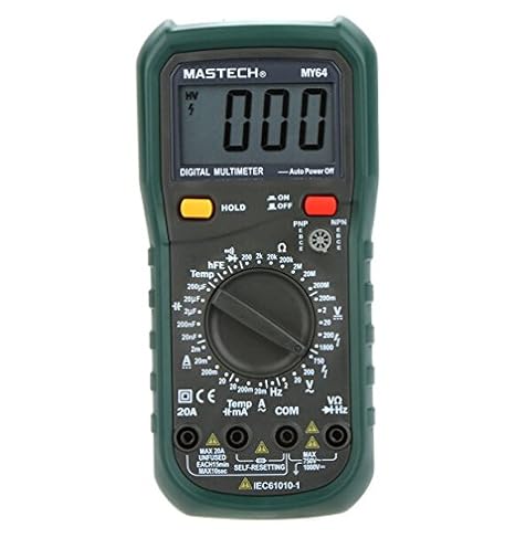 MY64 Digital Multimeter DMM Frequency Capacitance Temperature Meter Tester w/hFE Test