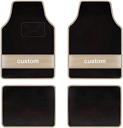 Custom Carpet Heavy Duty Set Automotive Fit for CX-7,Classic Car Floor Mat All Weather Floor Mats with Anti-Slip Heel Pad,Beige
