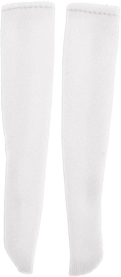 1/6 Doll White Long Stockings - Cotton Knit Material for BJD Blythe SD DOD Kurhn Doll