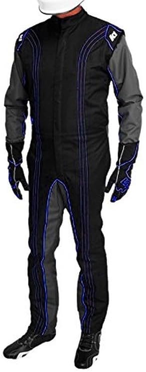 K1 Race Gear CIK/FIA Level 2 Approved Kart Racing Suit (Blue, -Small)