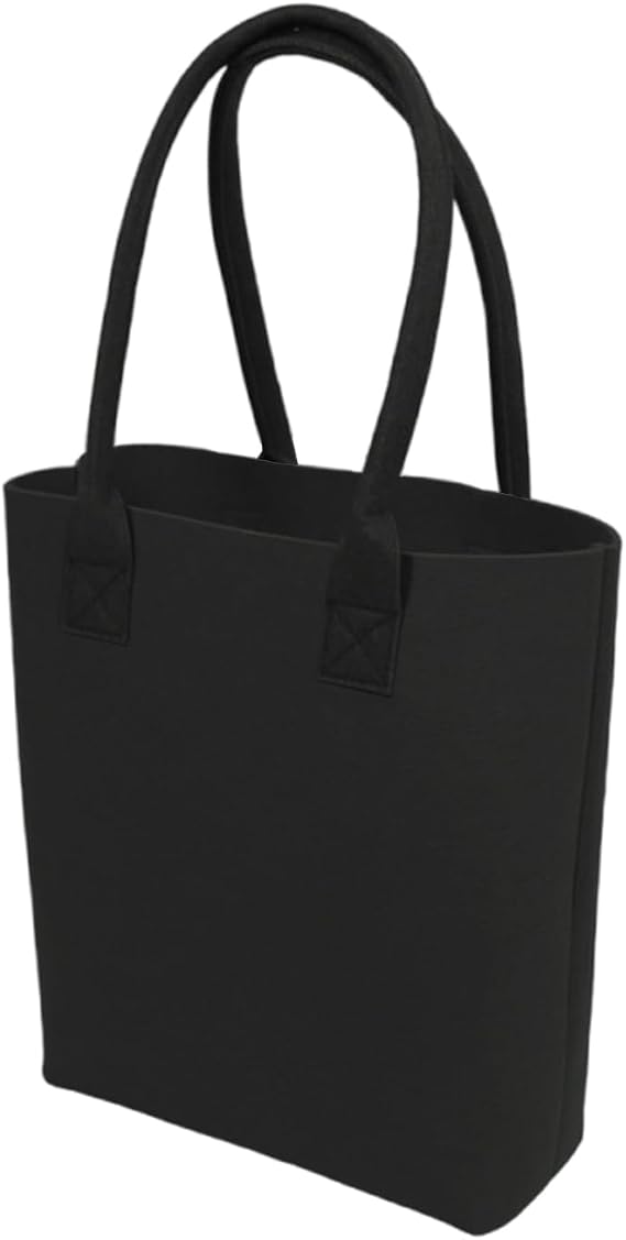 TOPTIE Reusable Felt Tote Bag with Durable Handles 11.8 X 10 X 3.5 Inch