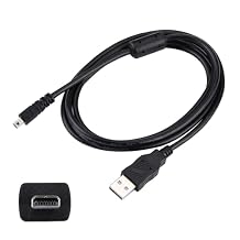 Camera Charger Cable Cord for Pentax Optio K-x WG-2 K-30 K-50 *ist DS2 MX-1 E10 K100D K200D K-r Optio WG-10 Data Transfer Replacement for I-USB7 I-USB17 I-USB33 I-USB98 I-USB122 Length 5FT