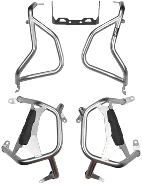 Motorcycle Engine Guard Crash Bar Protector Replacement Saddlebags Guard,Compatible with BMW R1300GS,Lossless Installation Developed According to The Original Car Data (Silver)