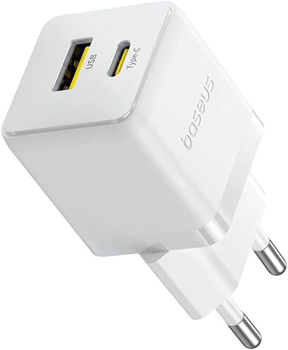 Baseus Palm Hızlı Şarj C+U 30W EU Beyaz