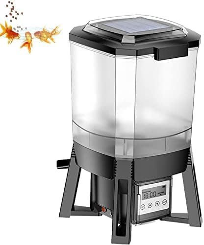 Automatic Fish Feeder with Smart Timer and Wide Spray for Indoor Outdoor Aquariums, Perfect for Vacation Care