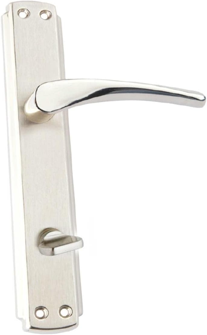 Hira Mina Nickel Satin Door Handle WC