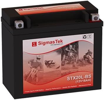 YTX20L-BS Motorcycle Battery (Replacement)