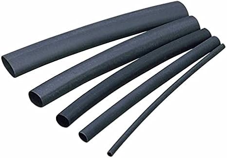 2.5mm Isı ile Daralan Makaron 2 Metre Siyah Kablo Ek ve Lehim Koruma 2:1 Daralma Oranı