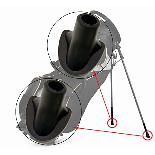 Stabilize Your Golf Bag Stand with Durable Rubber Replacement Feet - Essential Golf Accessories