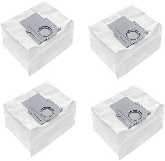 Roborock Robot Süpürge ile Uyumlu 4'lü Toz Torbası, Q5 Pro, Q7 Max Plus, Q8 Max, S8 Plus, Q Revo S ile Uyumlu