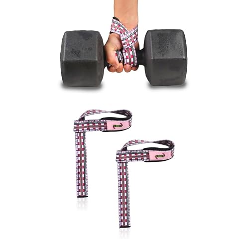 Anime Weight Lifting Wrist Wraps - 25 Long Lifting Straps Wrist Wraps for Weightlifting Hand Weights Gym Grips Workout Gloves for Men Women Gym Gloves Wrist Strap Exercise Gym Accessories, PinkNZ