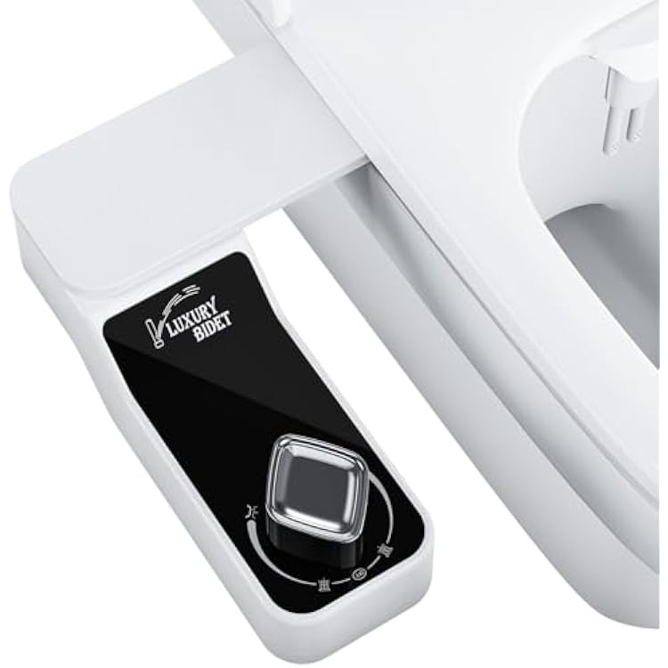 Bidet Attachment for Toilet - A Non-Electric Self Cleaning Water Sprayer with Adjustable Water Pressure, Ultra-Slim Bidet Attachment, Rear and Feminine Wash, Angle Control & Easy Home Installation