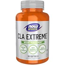NOW Foods Sports Nutrition, CLA ExtremeTM (Conjugated Linoleic Acid) With Guarana & Green Tea, 90 Softgels