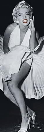 GIANT LAMINATED/ENCAPSULATED DOOR POSTER Marilyn Monroe White Dress Iconic Sexy Poster Measures a massive 62 x 21 Inches (158 x 53 cm)
