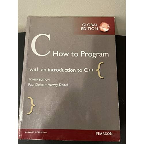 C How to Program, Global Edition 8th Edition
