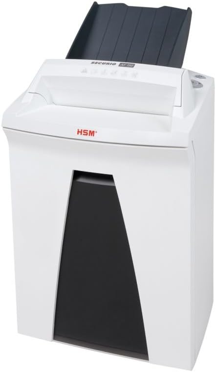 HSM SECURIO AF150 L4 Micro-cut Shredder with automatic paper feed; shreds up to 150 automatically/13 manually; 9 gallon capacity