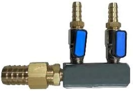 Matala Heavy Duty Air Manifolds 2 Valves (1/2" Barb)