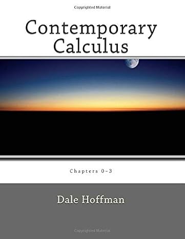 Contemporary Calculus: Chapters 03