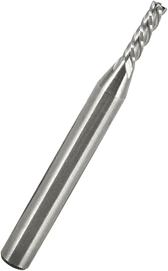 Zerodis HSS CNC 4 Flute End Mill Cutter for High Hardness Metal Milling Machine Cutter Bit 1/4in - 1/8in