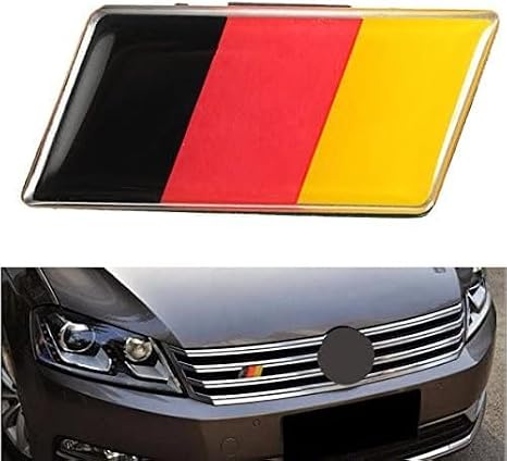 Aluminium German Germany Flag Badge Grille Emblem Car Sticker Decal Universal Decoration