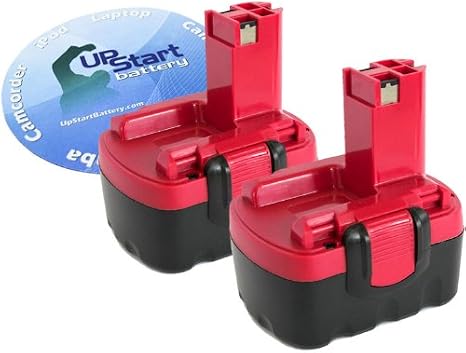 2X 14.4V Battery for Bosch 32614, BAT040, 33614, BAT140, PSR 14.4VE-2