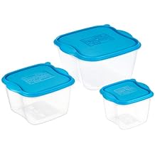 2100C98 Tris Containers Square, 1 + 2 + 4 L