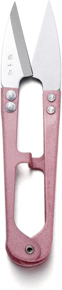 4.1inch Sewing Scissors Yarn Thread Scissors Mini Small Snips Trimming Nipper - Great for Stitch, DIY Supplies (Pink)