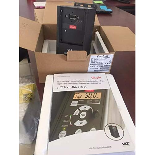 DANFOSS 132F0020 2 HP, 3 Phase, 3.4 AMP, 380480 VAC Supply Voltage, 460 V, IP20, M2 Frame Size, Micro, Variable Frequency AC Drive, WBreak Chopper, WO Display