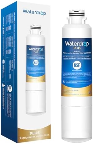 Waterdrop Plus DA29-00020B NSF 401 Certified Water Filter, Reduce PFOAPFOS, Replacement for Samsung Water Filter HAF-CIN, HDX FMS-2, RF28HMEDBSR, 1 Filter Package May Vary