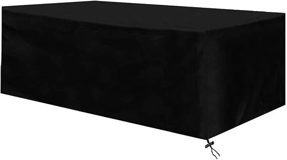 Garden Furniture Covers Patio Table Covers All Rectangle Sizes Heavy Duty Oxford Fabric Windproof, Dustproof, Rain and Snowproof, for Patio Furniture Garden Table