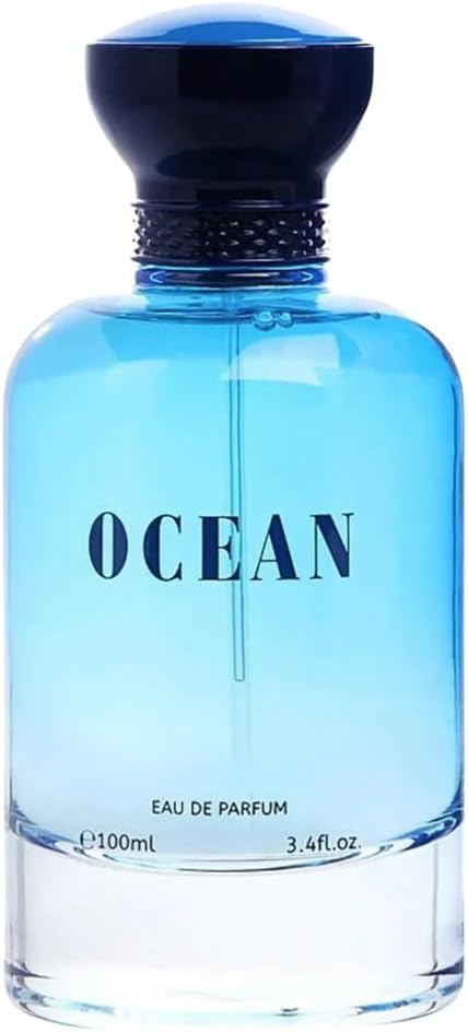 Bharara Beauty Ocean Eau de Parfum 3.4 Fl Oz / 100 ml | Fresh Aquatic Perfume for Women | Long Lasting Marine Citrus Scent | Clean Everyday Fragrance | Gift for Her