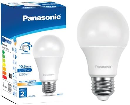 Panasonic E27 LED Dim Lamba 10.5W 1055LM 4000K [Enerji Sınıfı F]