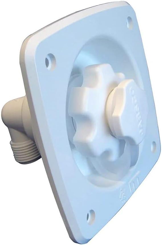 Jabsco Flush Mount Water Pressure Regulator 45psi - White