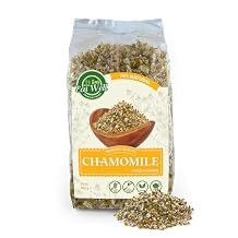 Eat Well Chamomile Flowers 4 oz, Dried Chamomile Tea Loose Leaf, Edible Culinary Camomile Herb for Drinking and Cooking, Versatile Camomile Dried Herbs and Flowers in Resealable Bag, 60 Cups