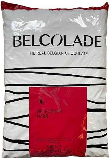 Belcolade Dark Chocolate Buttons 15kg Bulk Belgian Baking Chocolate Drops | Rich Cocoa Flavour | For Baking, Desserts, Pastry & Catering
