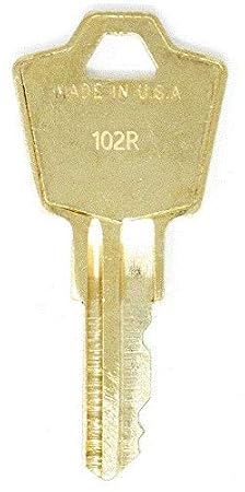 HON 102R Replacement Keys: 2 Keys