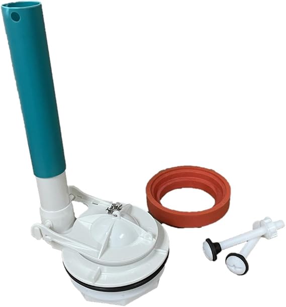 Flush Valve, American Standard Champion 4 Replacement for Two Piece Toilets with Overflow Extension Tube by NuFlush