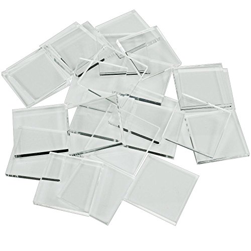 LITKO 3mm Clear Miniature Bases, Square 25mm 25