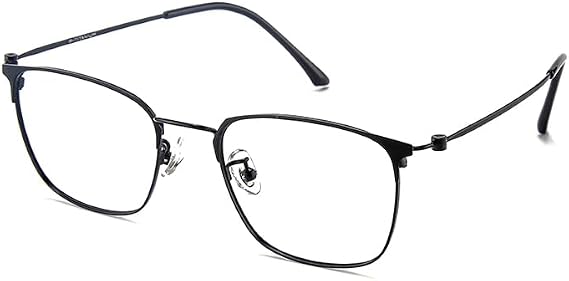 ZanyLen Blue Light Blocking Glasses，Computer/Gaming/TV/Phones Glasses for Men/Women，Lightweight Titanium Frame