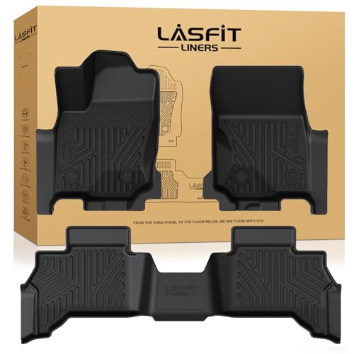 LASFIT Floor Mats for Toyota 4Runner 2025 2026 5 SeatsNot for Hybrid, All Weather TPE Custom Fit Floor Liner for 4Runner SR5TRDLimited 6th gen Front&Rear 4 Runner 2025-2026 Car Mats, Black