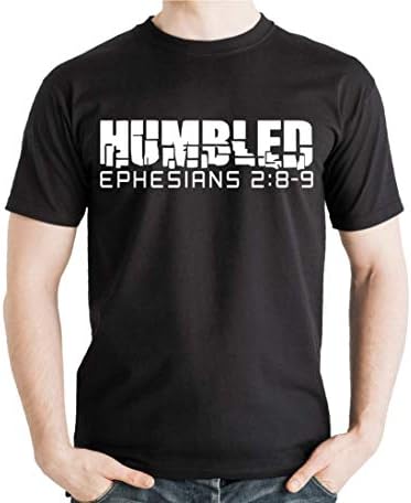 Humbled Ephesians 2:8-9 Christian Shirt Black Religious T-Shirt