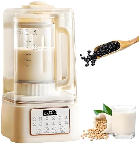 Automatic Plant Milk Maker with Self-Cleaning and Delay Start for Almond, Oat, and Soy Milk