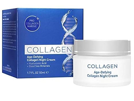 Edom Perfect Collagen Age-Defying Night Cream, All Skin Types, 1.7 Fl Oz