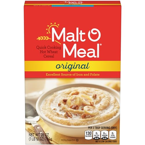 Malt-O-Meal, Original Malt-O-Meal Hot Breakfast Cereal, Quick Cooking, 28 Ounce 1 count
