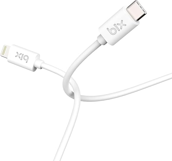 Bix BX-IP01UC Type-C to Lightning 3A Hızlı Şarj ve Data Transfer Kablosu Beyaz 1 Metre