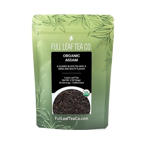 Organic Assam (India) Black Tea - 2oz Bag (Approx. 30 Servings) | Full Leaf Tea Co.