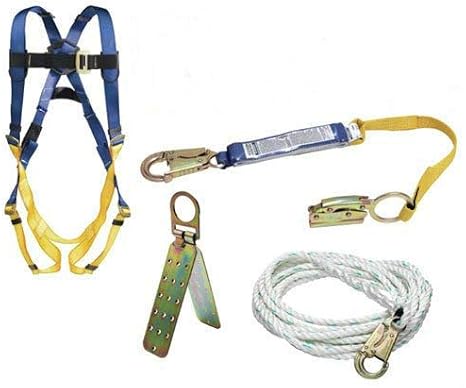 Werner K111201 Roofing Kit, 50-Foot Basic, Pass-Thru Buckle Harness, 1per Pack
